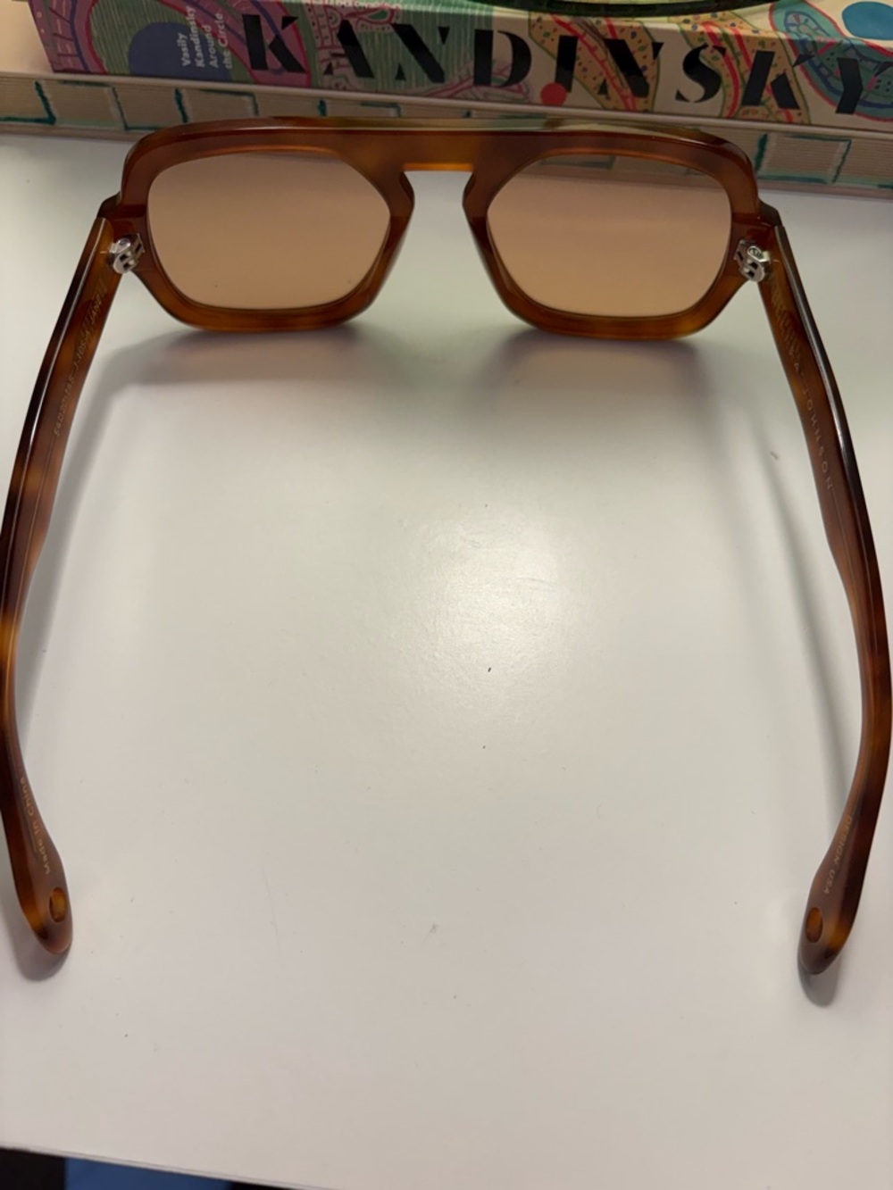 Women’s Sunglasses - Brown Oversized Square Frame - Picture 3 of 7